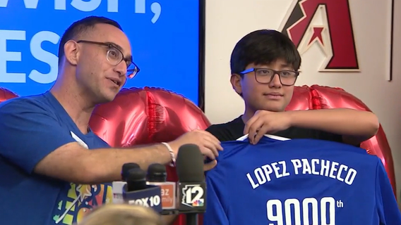 Make-A-Wish Arizona grants 9,000th wish sending 12-year-old boy to FIFA World Cup