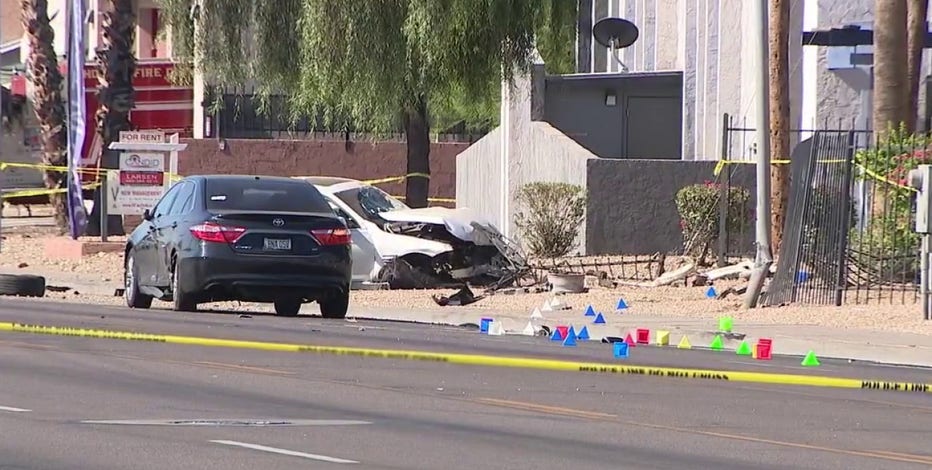 Pedestrian killed, driver hurt in early morning Phoenix hit-and-run
