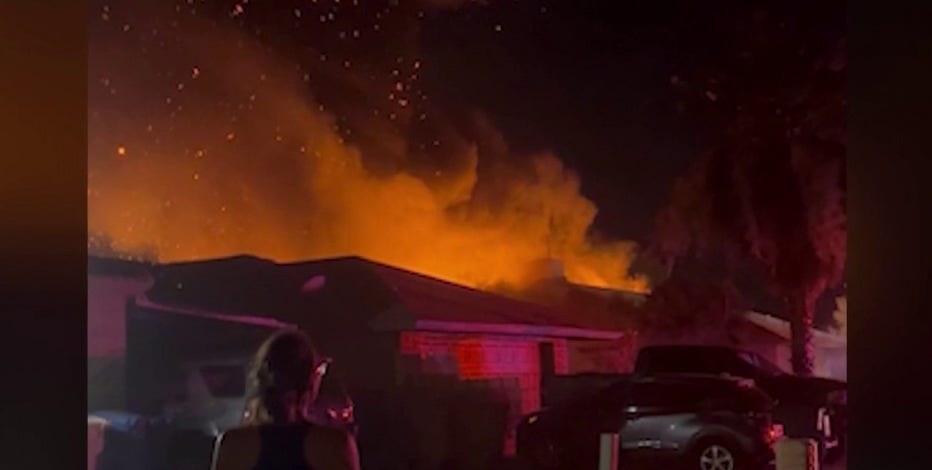 Elderly woman dies after being pulled from burning Glendale home