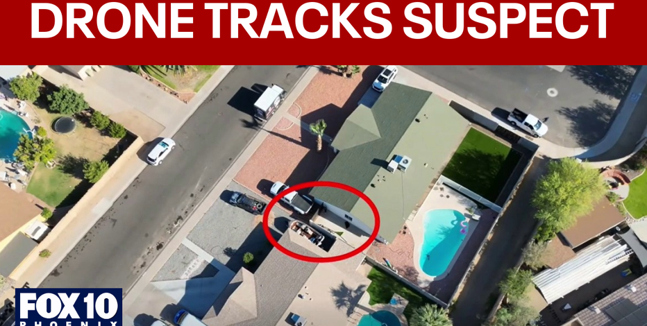 Drone tracks Glendale purse snatching suspect driving backwards to escape police