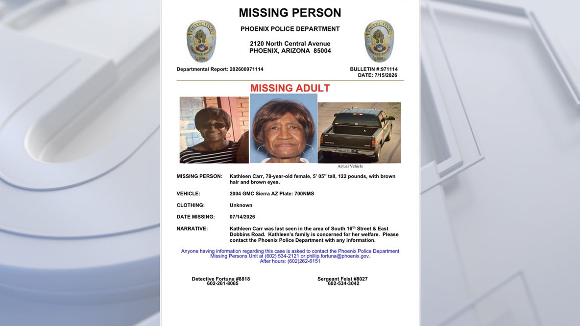 Arizona missing persons cases - 2026
