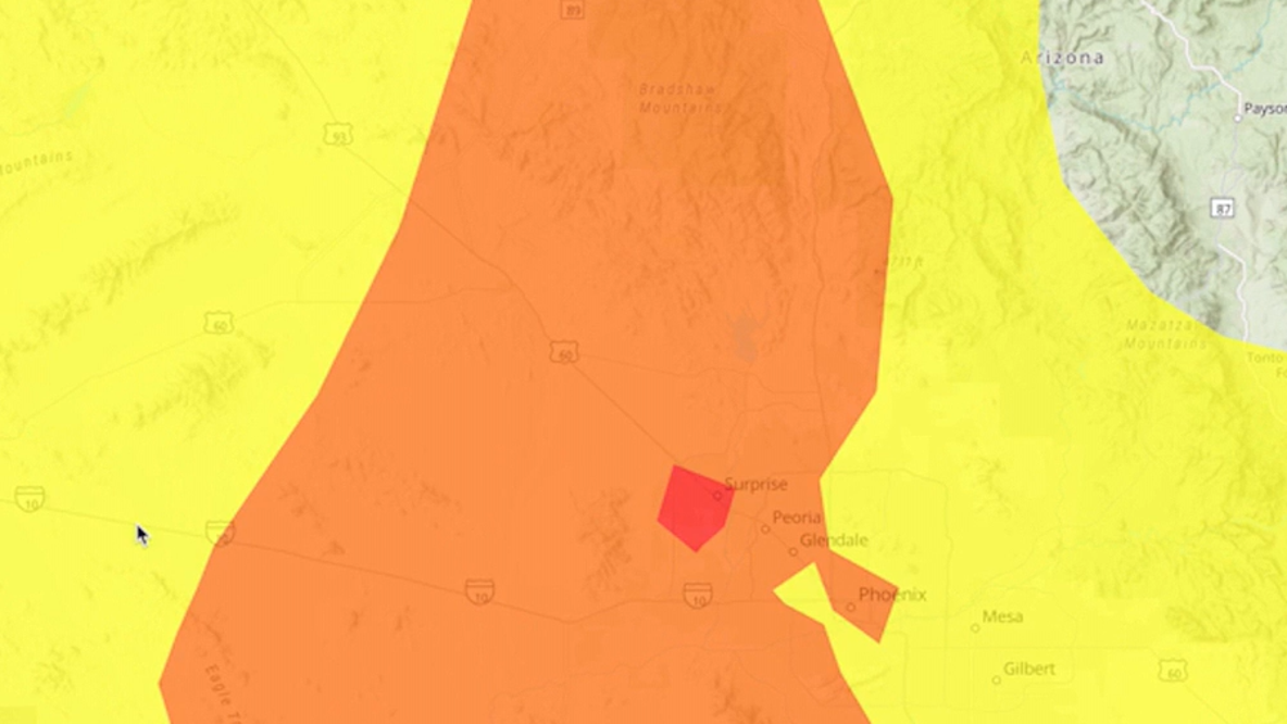 Poor air quality reported across Phoenix, surrounding Arizona cities, EPA warns