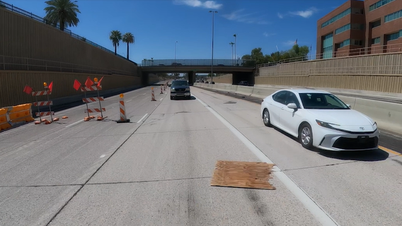 State Route 51 lane closures cause severe Phoenix traffic delays