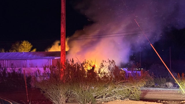 3 people and multiple pets displaced after Apache Junction mobile home fire