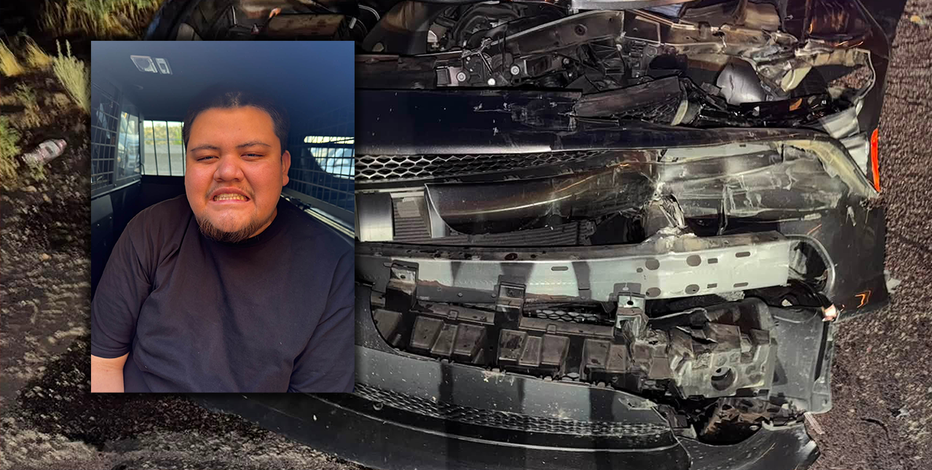 Suspected drunken driver slams into parked San Carlos Apache police cruiser