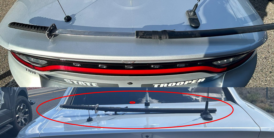 Highway samurai: Sword-swinging felon captured by Arizona State Troopers