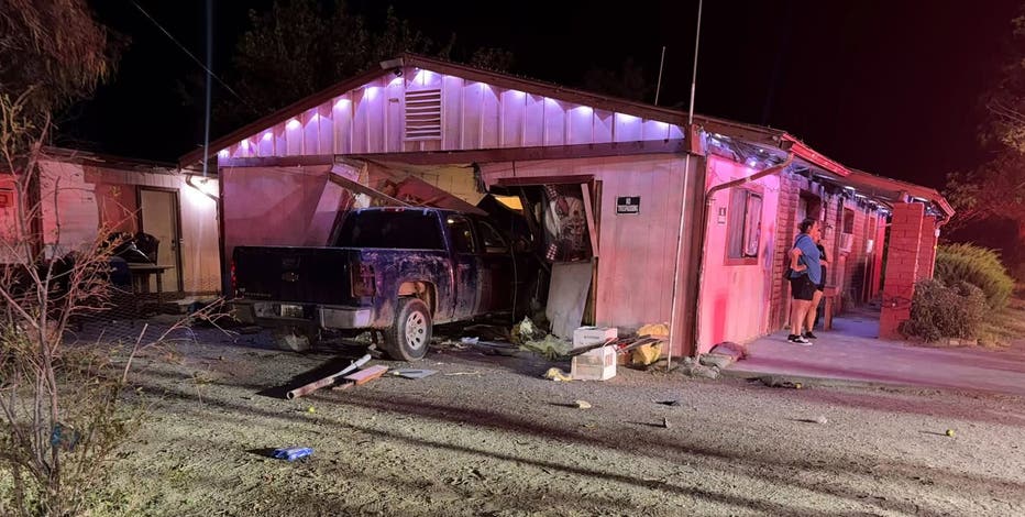 Truck plows into Arizona home, injuring resident after separate 'serious' crash minutes earlier