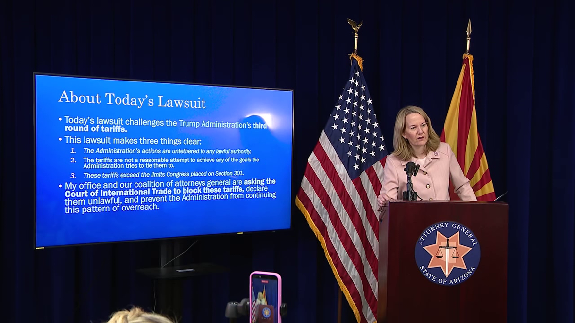 Arizona joins 24 states in lawsuit against federal import tariffs