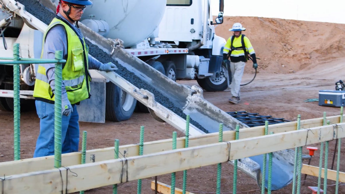 Construction begins at new Arizona Cardinals headquarters with first concrete pour