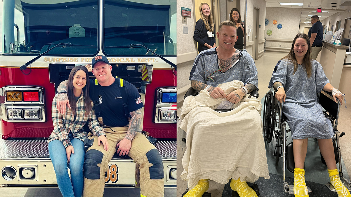 Phoenix firefighter donates kidney to husband
