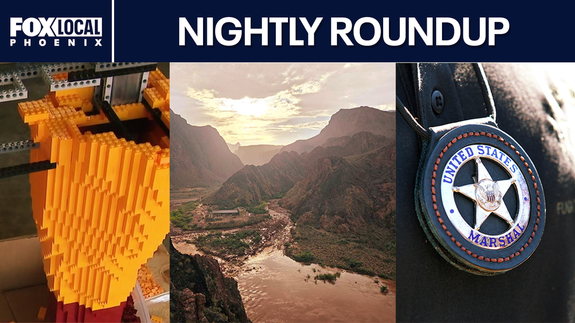 Grand Canyon flood searches; rescued Tolleson girls; life-size Lego Sparky | Nightly Roundup