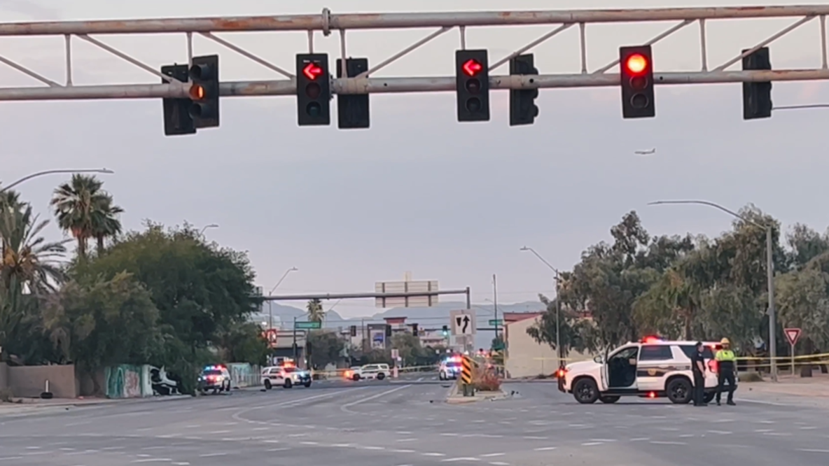 Woman dies after rollover crash into brick wall in Phoenix