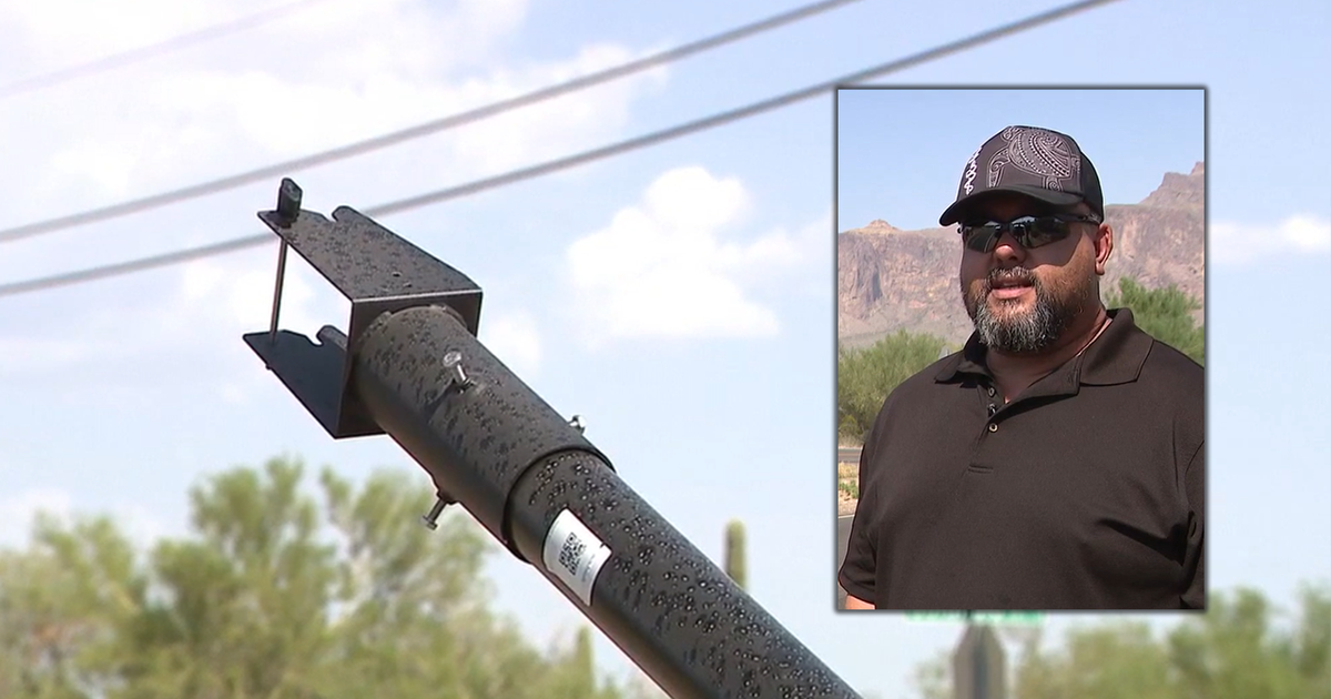 Arizona man uses truck to bend flock camera in Apache Junction