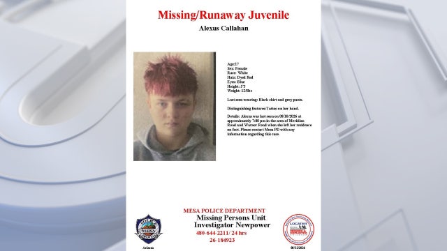 Arizona missing persons cases - 2026