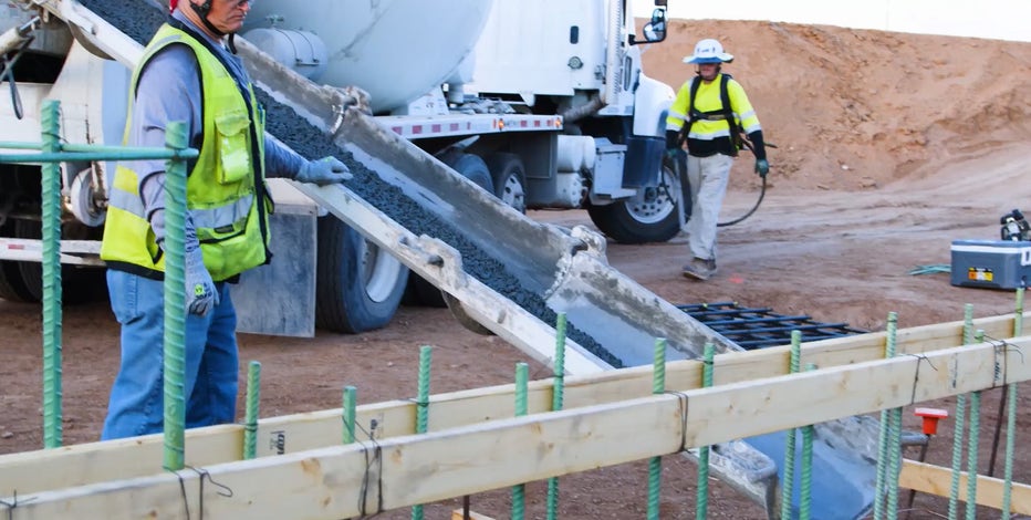Construction begins at new Arizona Cardinals headquarters with first concrete pour