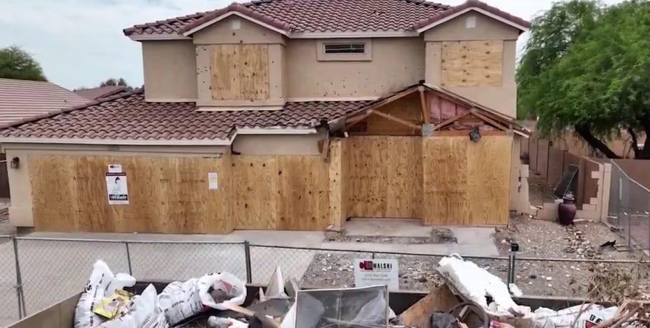 Who pays for property damage after a Glendale police standoff?