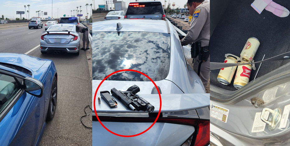 'I could have outrun you': Reckless driver with loaded gun, beer taunts trooper after I-17 stop