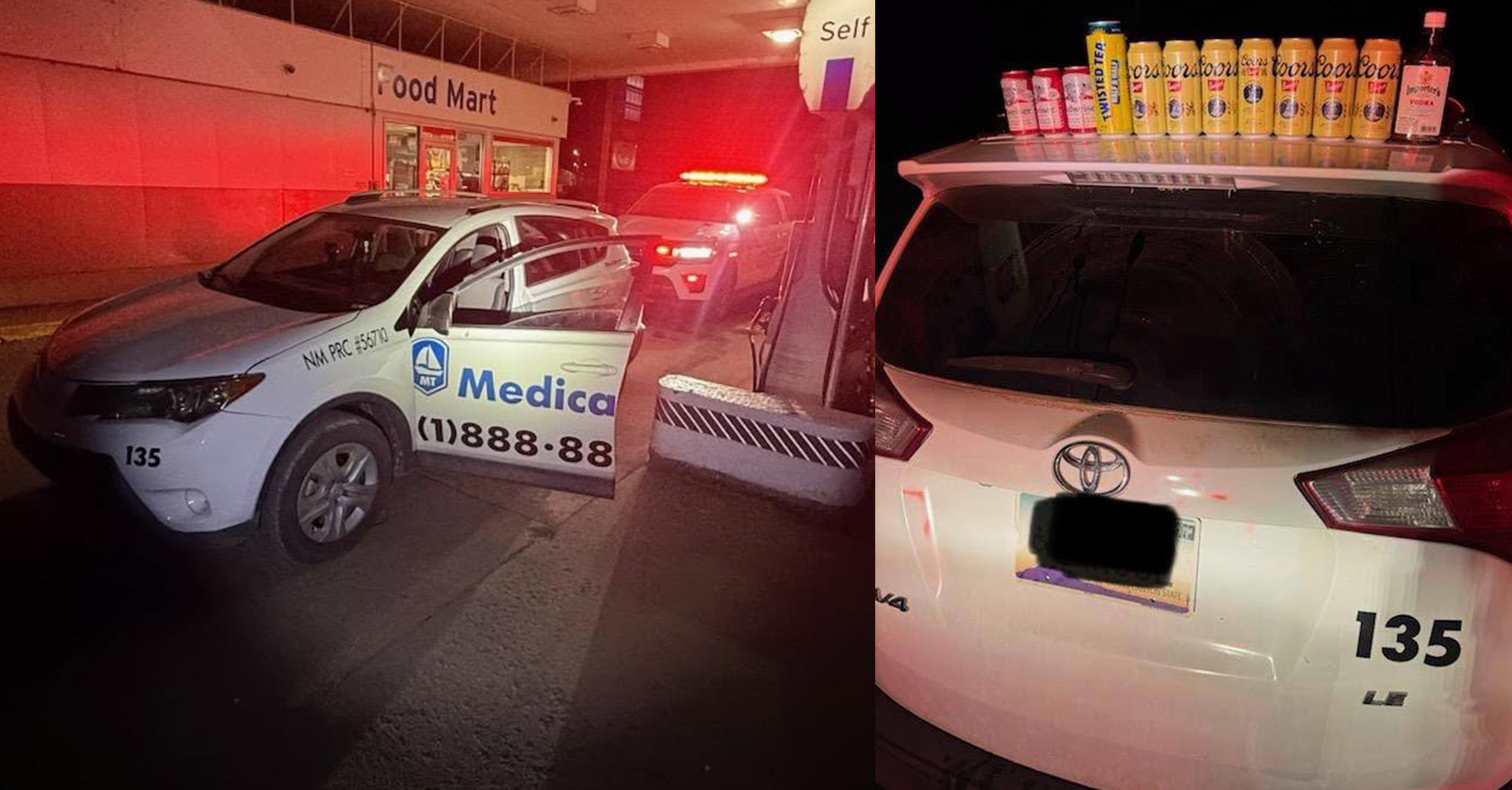 Med transport driver caught asleep in booze-filled van on Navajo Nation