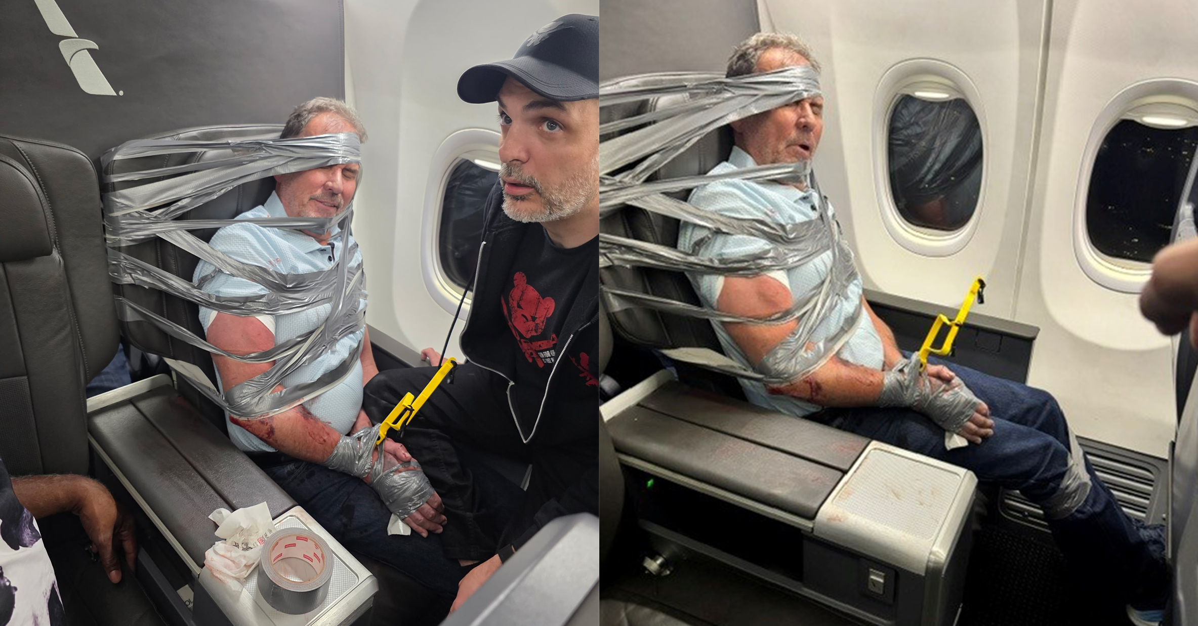 Hero who duct-taped violent Arizona realtor to plane seat speaks out after suspect fired from Tucson firm