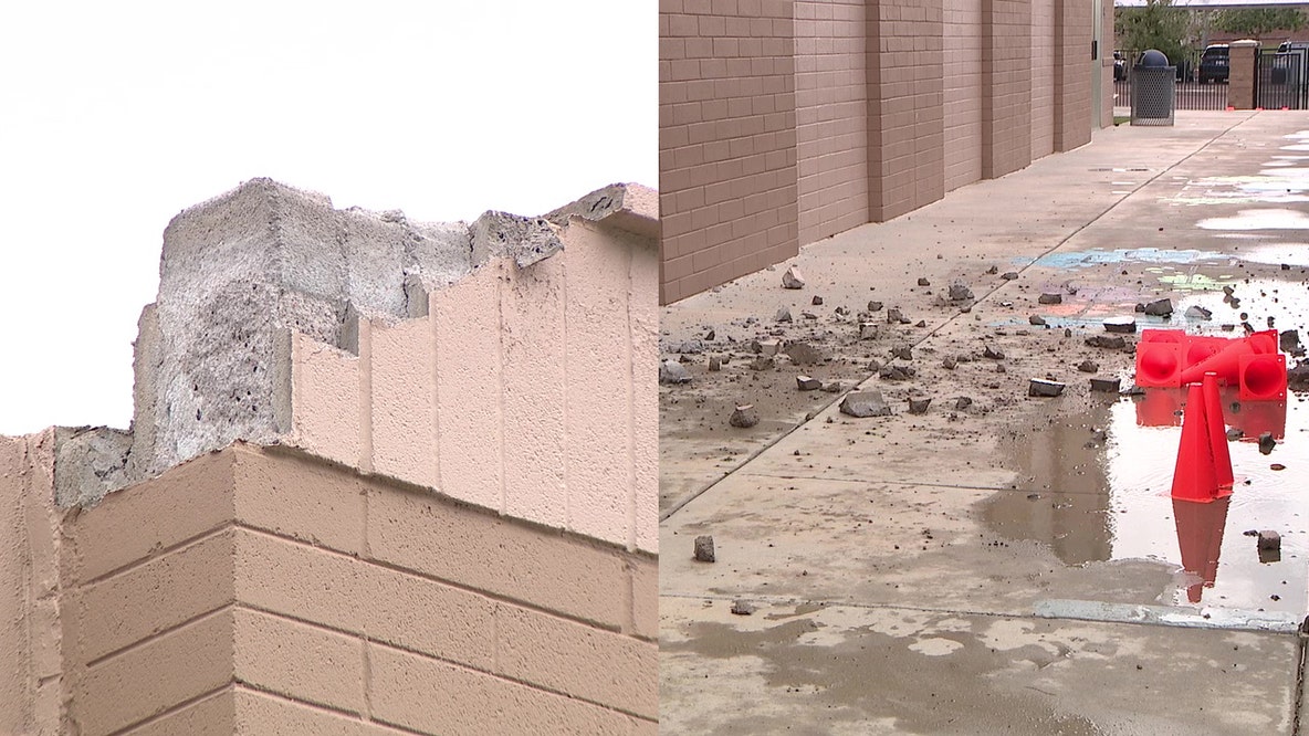 Buckeye school cleaning up after morning lightning strike