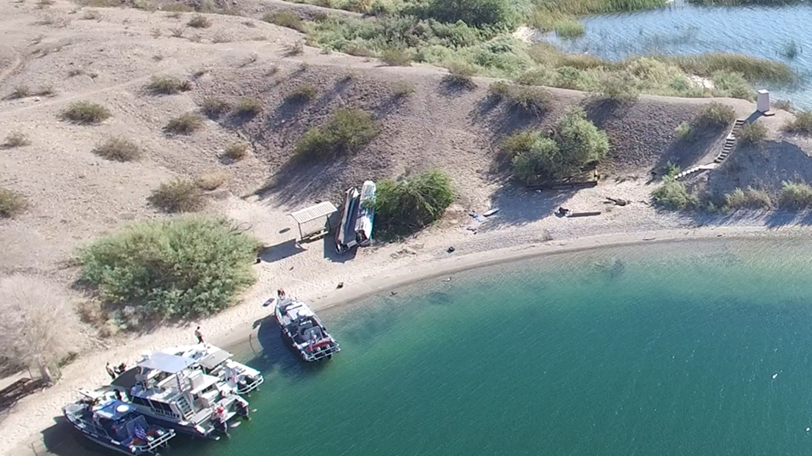 2 dead after high-speed boat launches off peninsula, flips into Lake Havasu campsite