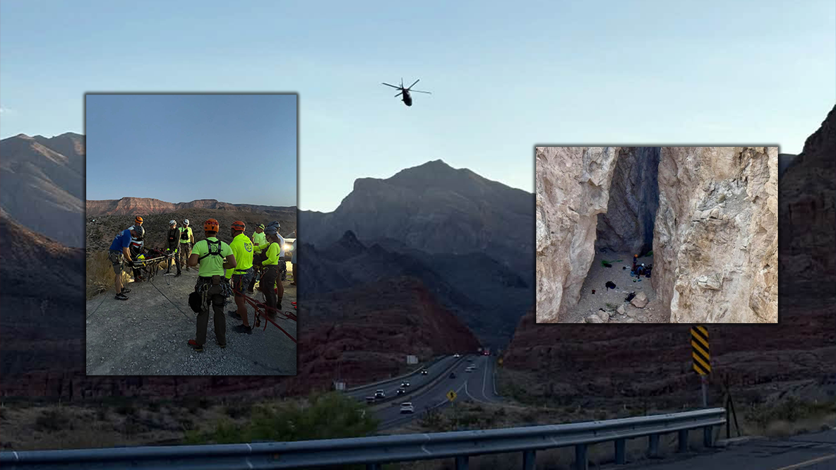 Man critical, 1-year-old child injured after 80-foot rappelling fall