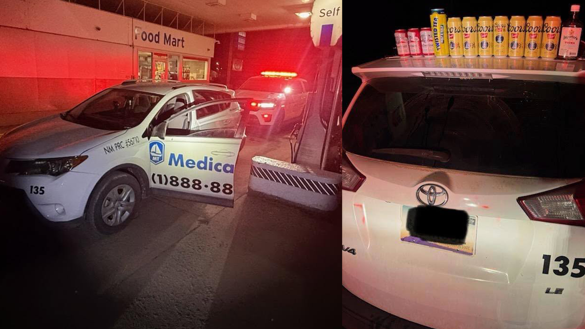 Med transport driver caught asleep in booze-filled van on Navajo Nation
