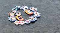 Labor Day crowds float the Salt River to beat triple-digit Arizona heat