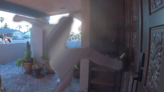 Security video captures door kick, costing Phoenix homeowner $10k in damage