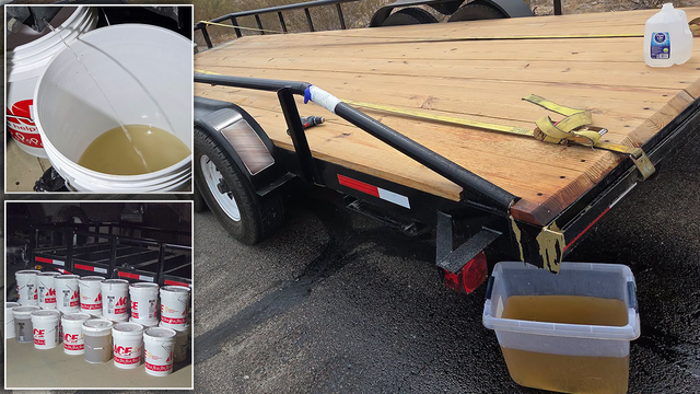 Over 100 gallons of liquid meth found hidden in trailer frame on I-8 in Arizona