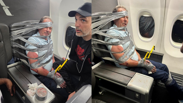 Hero who duct-taped violent Arizona realtor to plane seat speaks out after suspect fired from Tucson firm