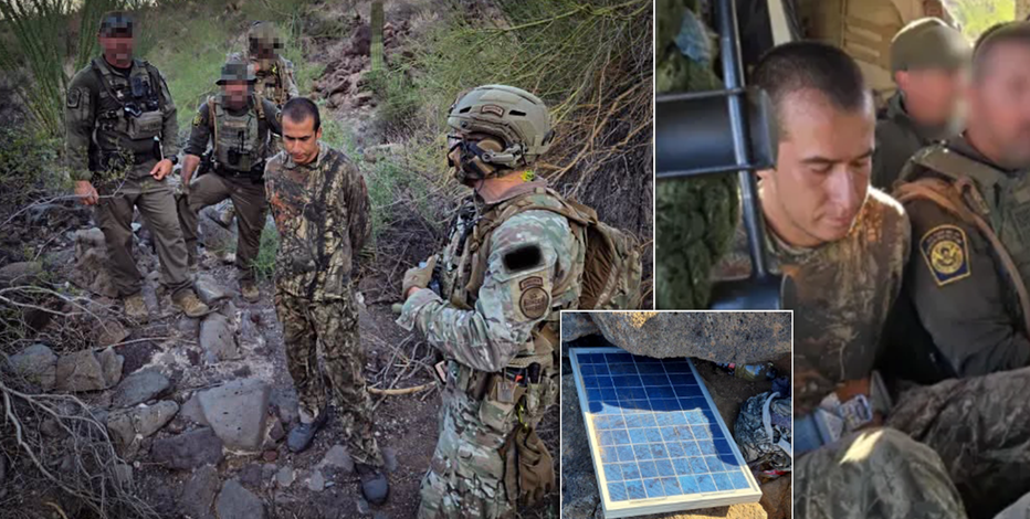 Border Patrol fast-ropes from Black Hawk helicopter to snag alleged cartel scout hiding in Arizona desert