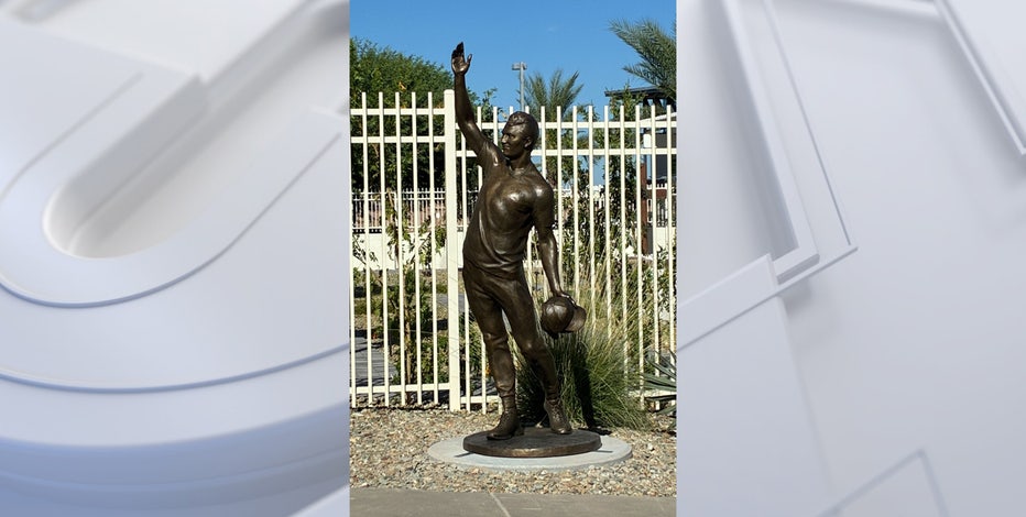 Turning Point USA unveils Charlie Kirk statue outside Phoenix headquarters