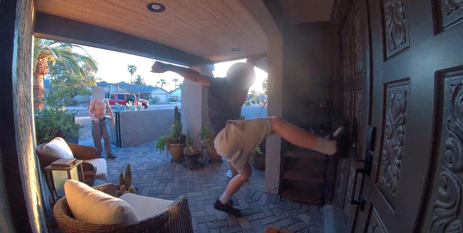 Teen arrested in north Phoenix 'Door Kick Challenge' caught on camera
