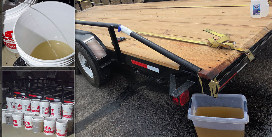 Over 100 gallons of liquid meth found hidden in trailer frame on I-8 in Arizona