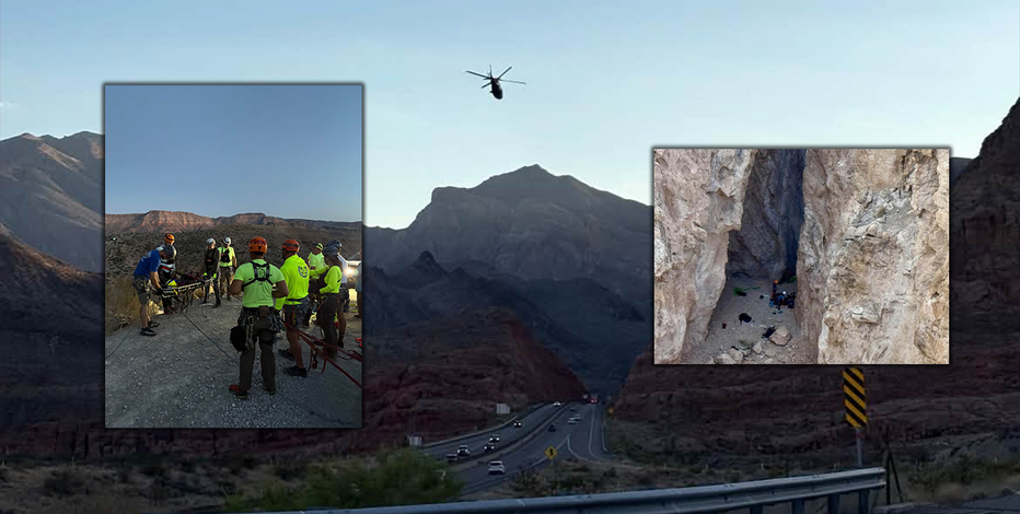 Man critical, 1-year-old child injured after 80-foot rappelling fall