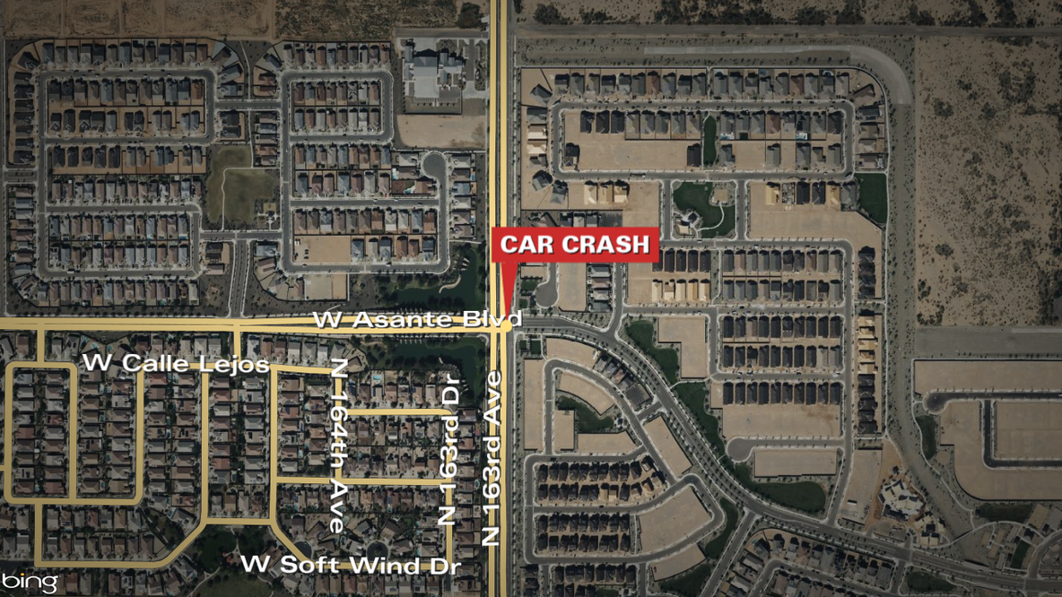 Car crashes into Surprise pond, driver rescued by police