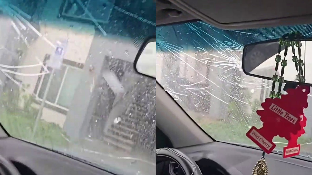 North Phoenix residents capture moments inside car during hailstorm