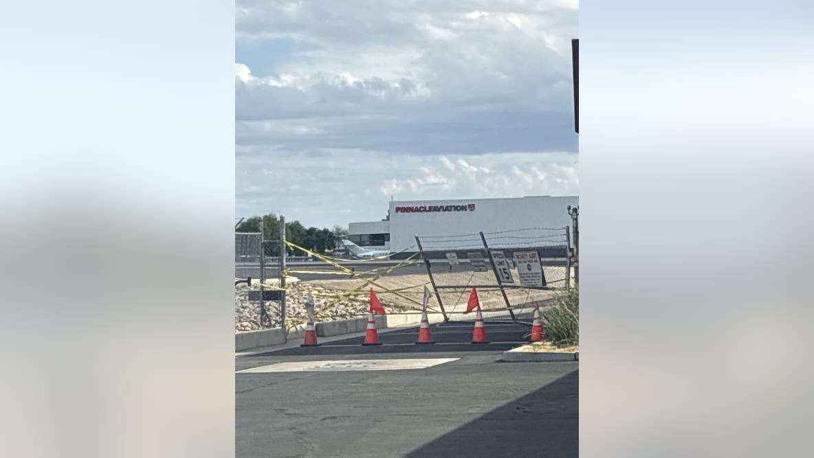 Street racing suspect rams Scottsdale Airport gate, hits small airplane
