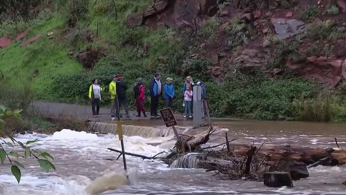 Dozens stranded at Cave Springs Campground after Oak Creek flooding