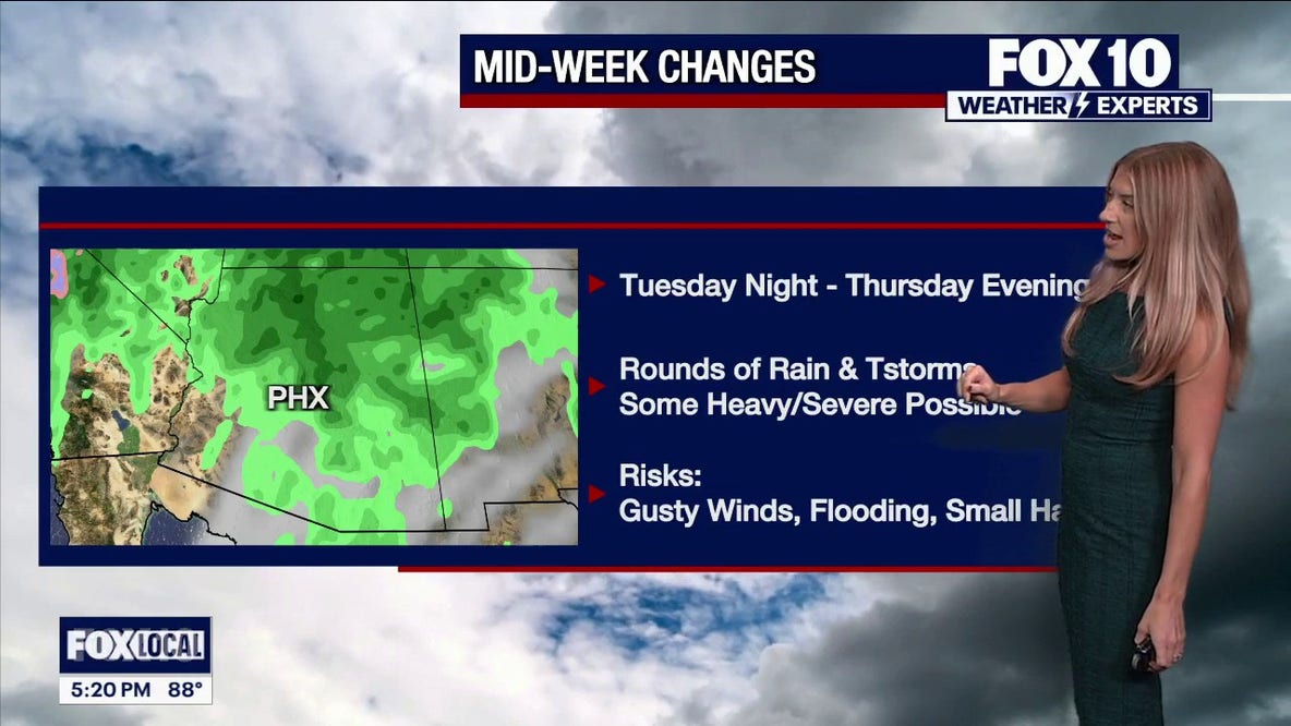 Arizona weather forecast: Scattered thunderstorms, severe winds head to Phoenix
