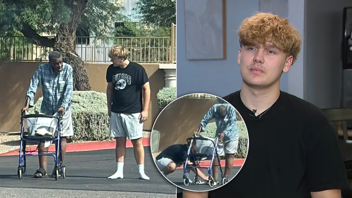 Arizona teen gives shoes off his feet to struggling stranger in viral act of kindness