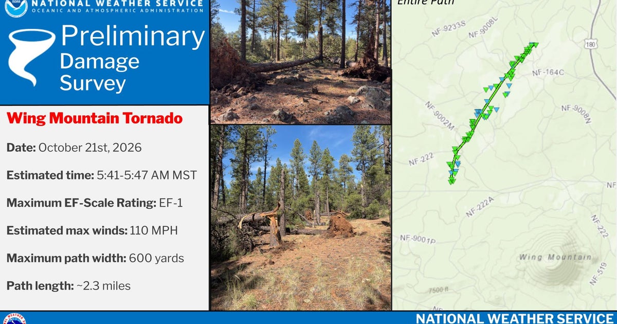 3rd EF1 tornado touched down in Arizona amid severe storms, NWS confirms