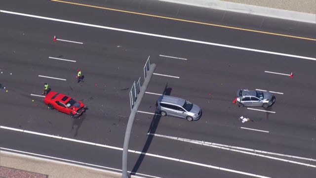 Four-year-old boy dead after 3-car crash on I-10 in Phoenix