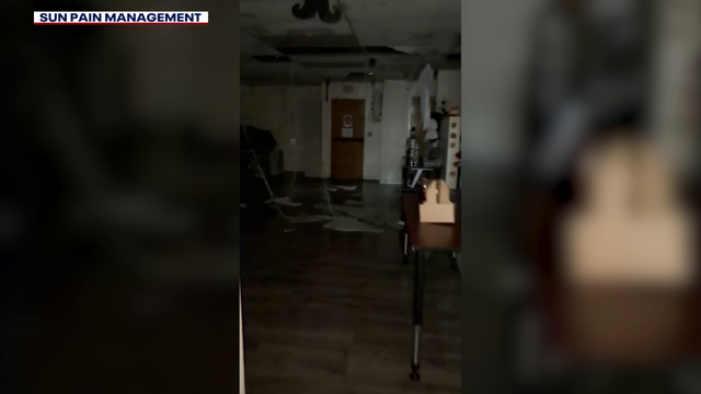 Phoenix hailstorm damages north Phoenix pain clinic