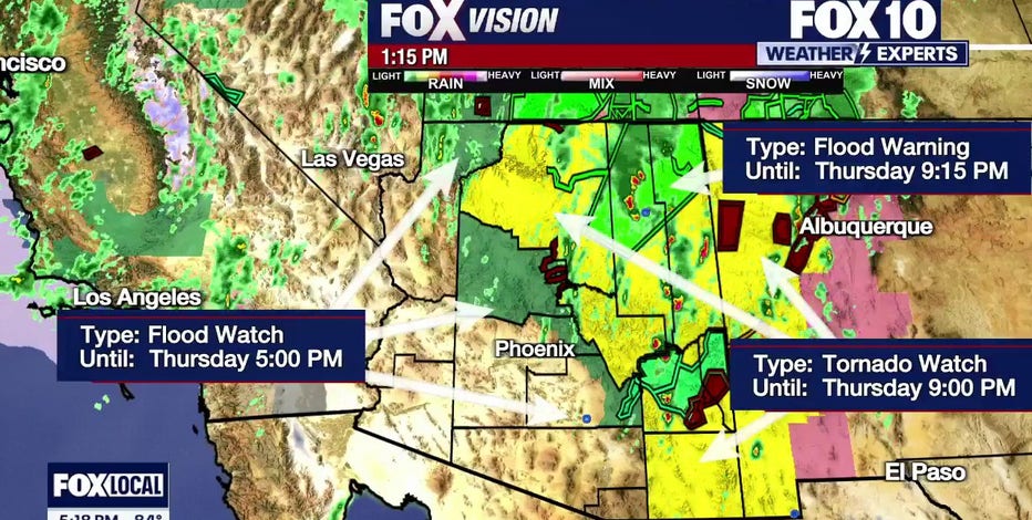 Arizona weather forecast: Severe storms track north through Arizona with hail threat