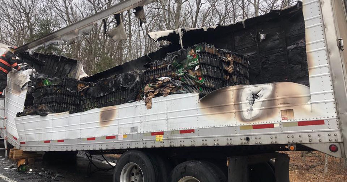 Beer destroyed in tractor-trailer fire on Connecticut interstate | FOX ...