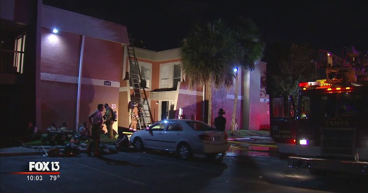 Apartment fire displaces 14 people | FOX 13 Tampa Bay