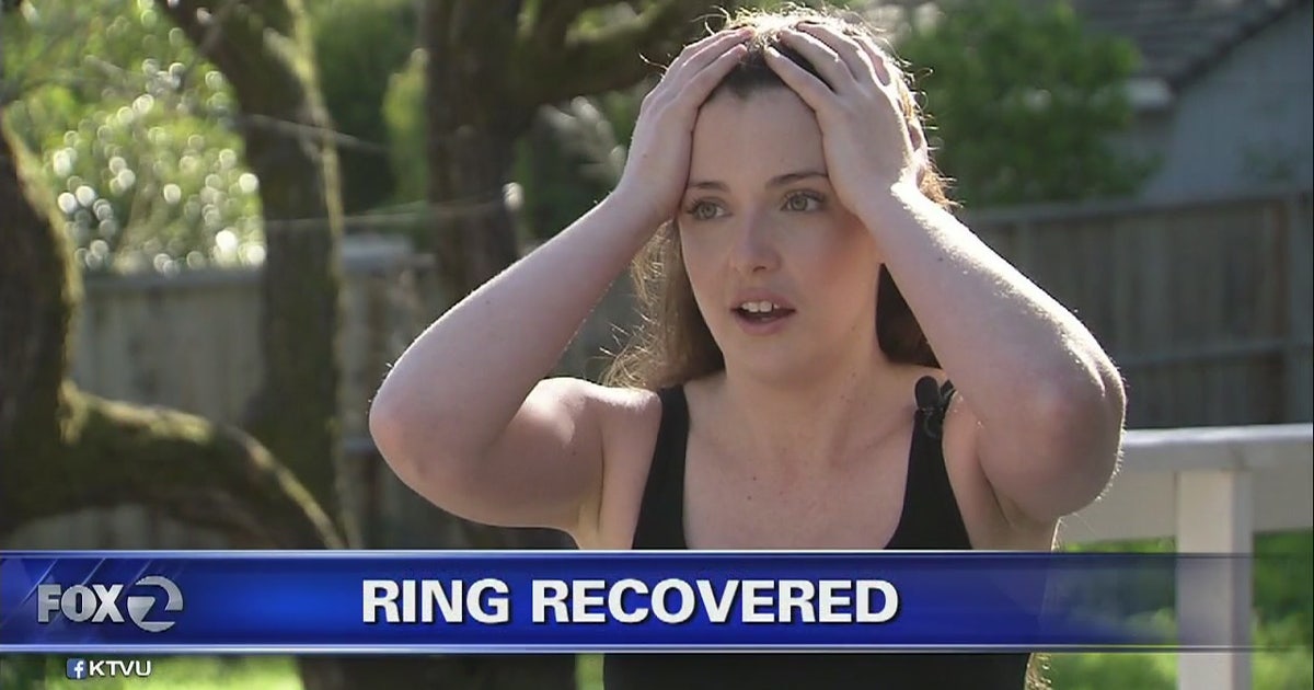 Couple reunited with engagement ring after it was flushed down toilet ...