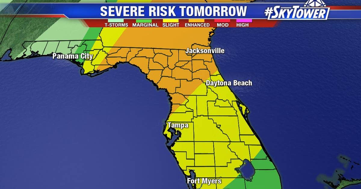 Forecast: Severe weather possible Friday afternoon | FOX 13 Tampa Bay